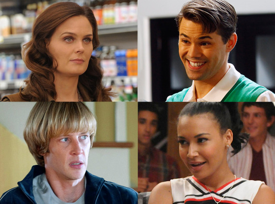 Naya Rivera, Glee Andrew Rannels, New Normal Gabriel Mann, Revenge Emily Deschanel, Bones Naya Rivera, Glee Andrew Rannels, New Normal Gabriel Mann, Revenge Emily Deschanel, Bones